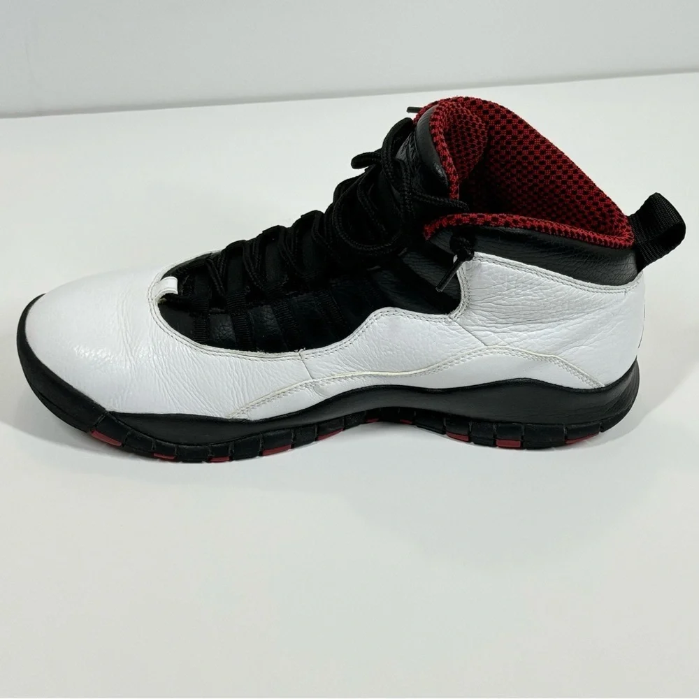 Air Jordan Retro 10 White/Varsity Red-Black Sneakers - Picture 9 of 16